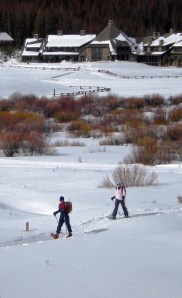 Snowshoeing at Devil's Thumb