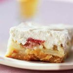 rhubarb custard bars